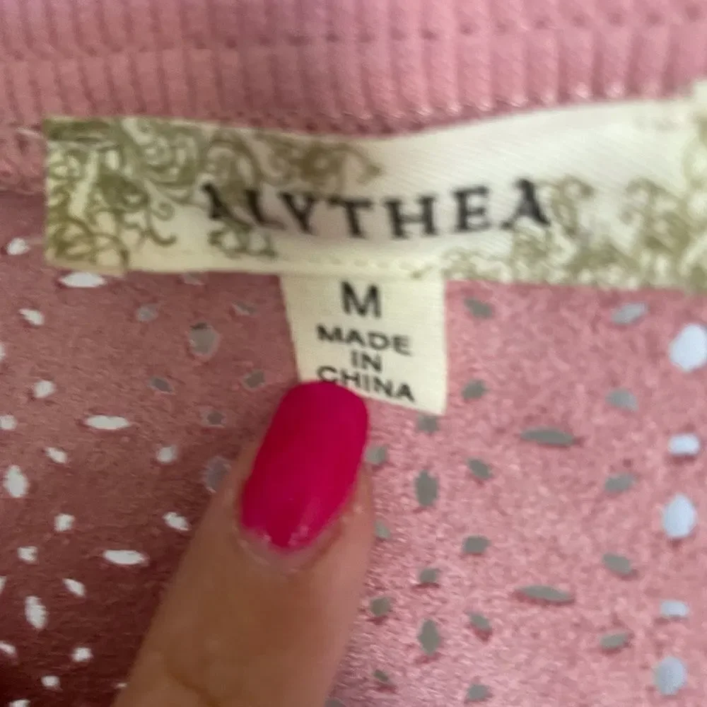 Rose Color Laser Cut Jacket, Size Medium - Picture 2 of 5